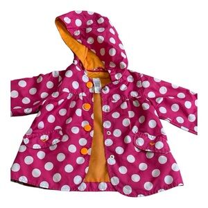 Polka Dot Kids Jacket - Pink - Windbreaker- Carters